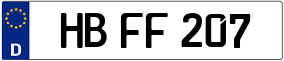 Trailer License Plate